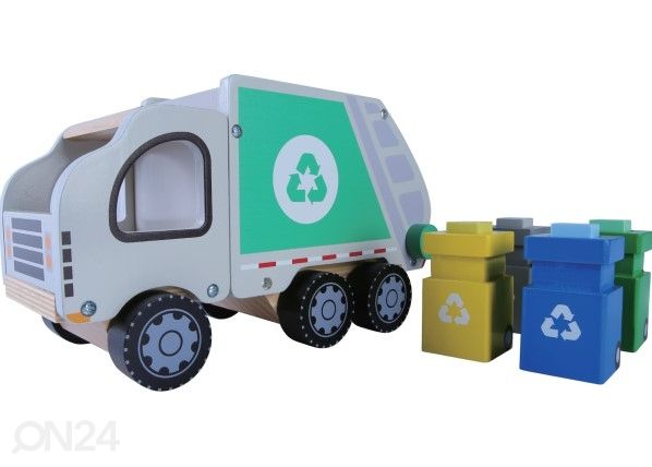 Puidust prügiauto Gerardo's Toys