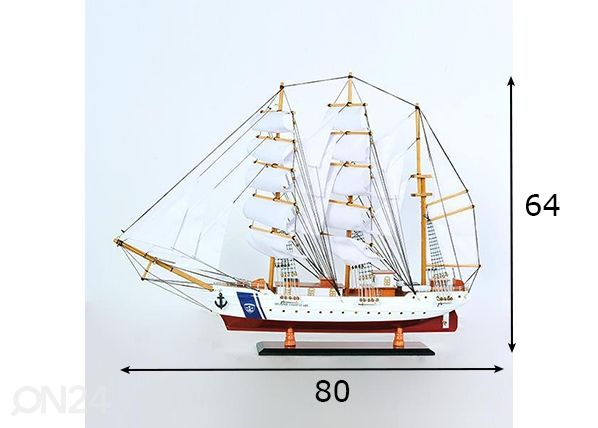 Puidust Purjekas 985 mõõdud