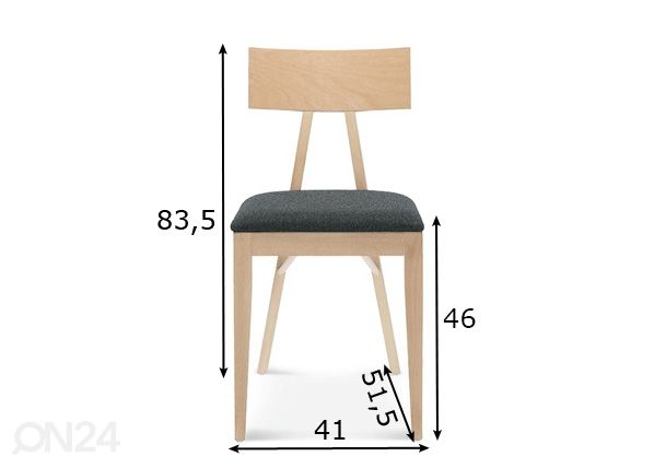 Puidust tool Akka mõõdud
