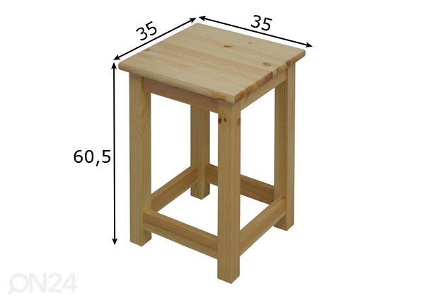 Pukk / taburet h60,5 cm mõõdud