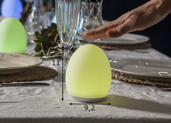 Puutetundlik öölamp mõõdud
