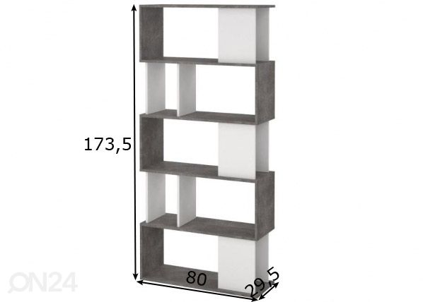 Raamaturiiul Maze 80 cm mõõdud