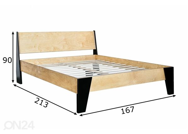 Radis voodi Huh 160x200 cm mõõdud