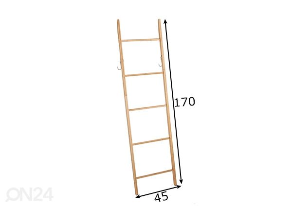 Rätikuhoidja Bamboo mõõdud