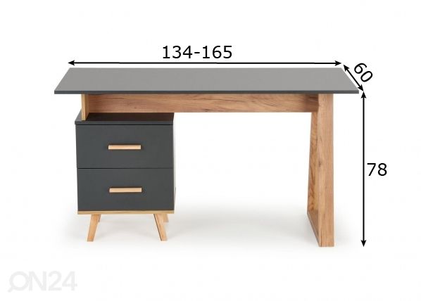 Reguleeritav kirjutuslaud mõõdud