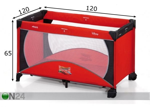 Reisivoodi Dream'n Play Go - Disney Cars mõõdud