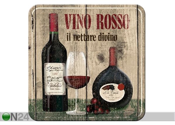 Retro klaasialus Vino Rosso 4tk