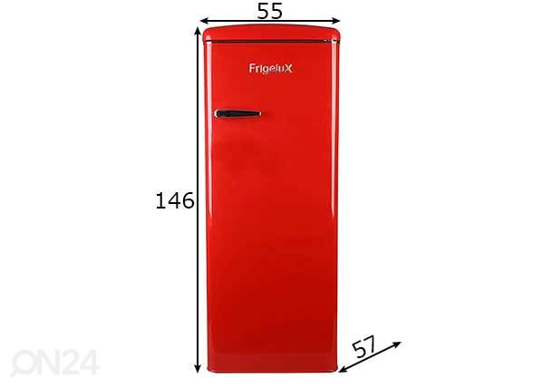 Retro külmkapp Frigelux RF218RRA RF218RRA mõõdud