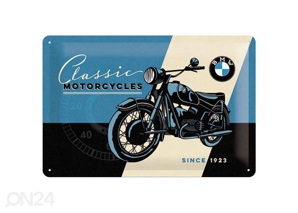 Retro metallposter BMW Classic Motorcycles 20x30 cm