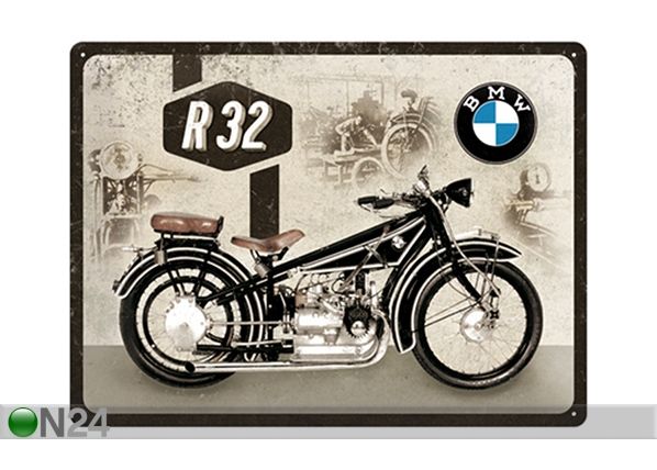 Retro metallposter BMW Motor Maintenance 30x40 cm