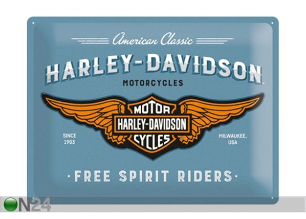 Retro metallposter Harley-Davidson logo 30x40 cm