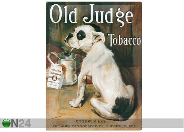 Retro metallposter Old Judge Tobacco 30x40cm