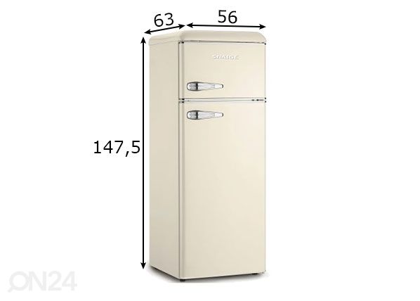 Retrokülmik Snaige FR24SM-PRC30E mõõdud