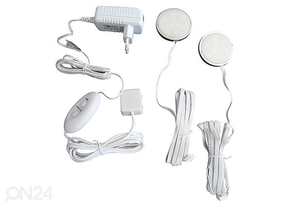 RGB LED-valgustus riiuli alla, 2 tk