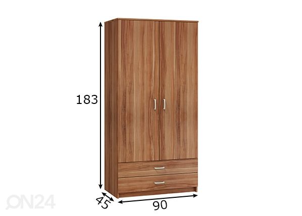 Riidekapp mõõdud