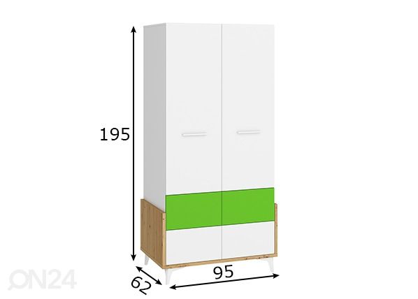 Riidekapp mõõdud