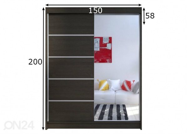 Riidekapp 3 mõõdud