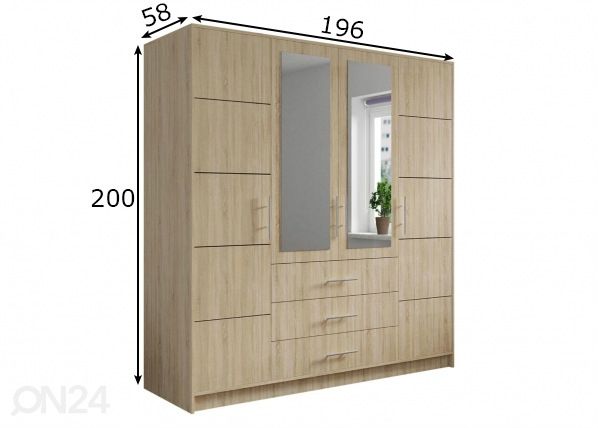 Riidekapp mõõdud
