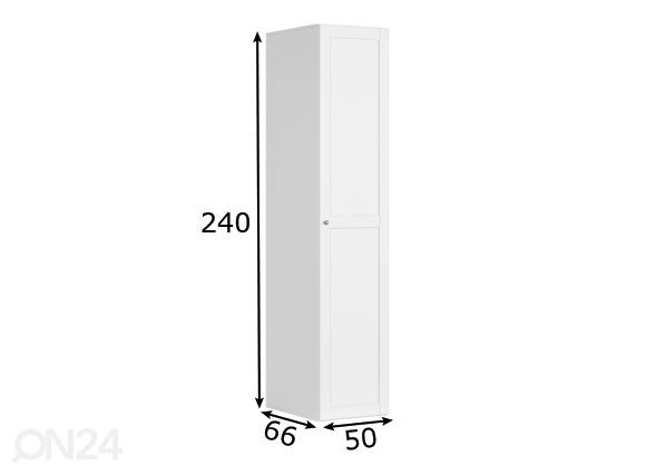 Riidekapp 50 cm mõõdud