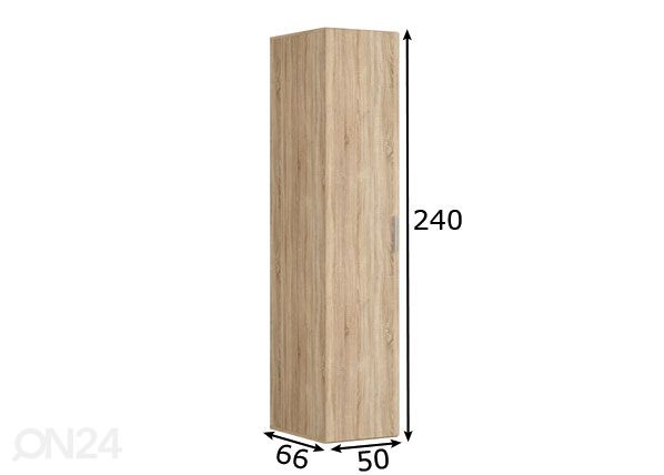 Riidekapp 50 cm mõõdud