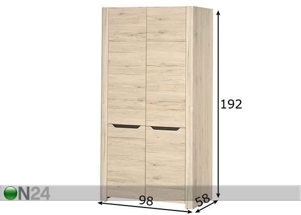 Riidekapp mõõdud