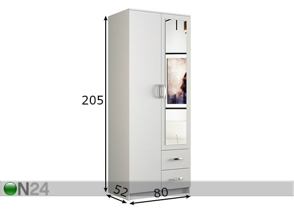 Riidekapp 80cm mõõdud