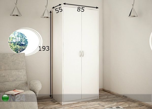 Riidekapp 85 cm mõõdud