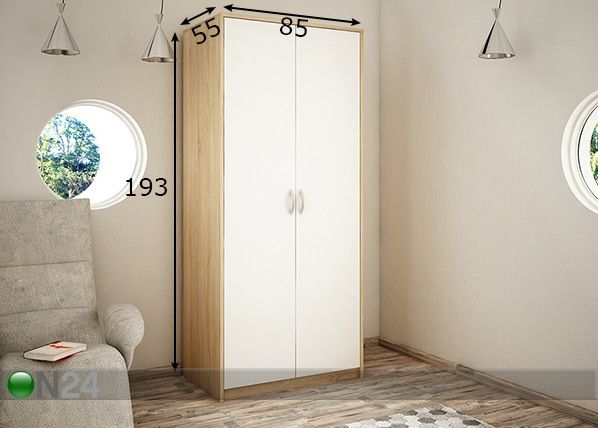 Riidekapp 85 cm mõõdud