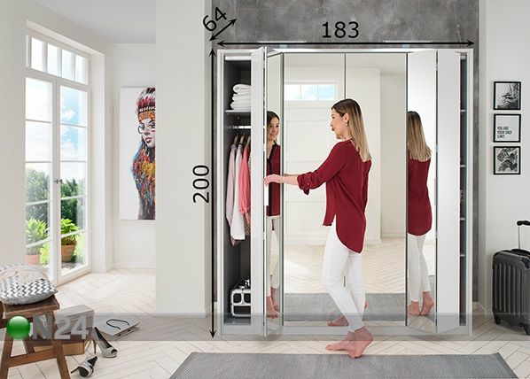 Riidekapp Berlin mõõdud
