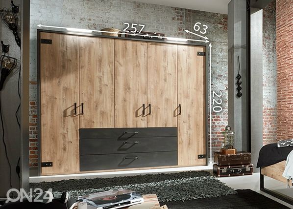 Riidekapp Detroit + raam mõõdud