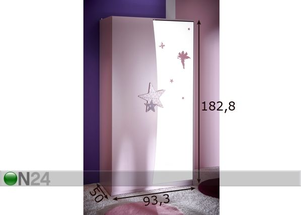 Riidekapp Fairy mõõdud