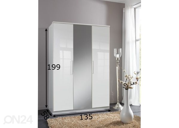 Riidekapp Greven 135 cm mõõdud