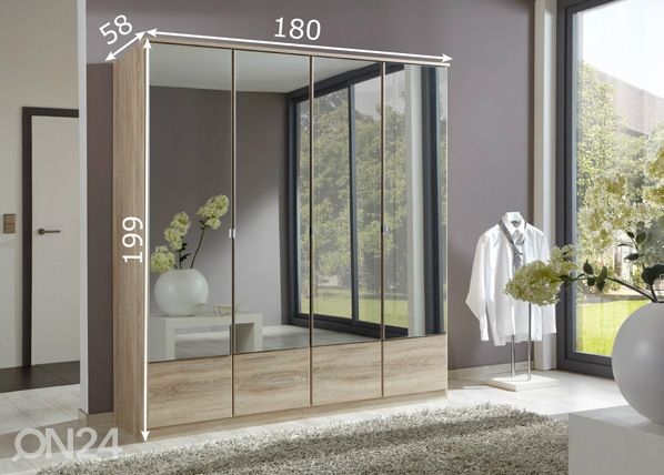 Riidekapp Imago 180 cm mõõdud