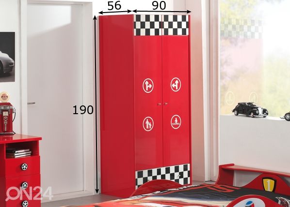 Riidekapp Monza mõõdud