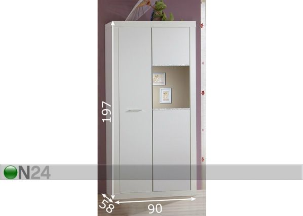 Riidekapp Nightlight mõõdud