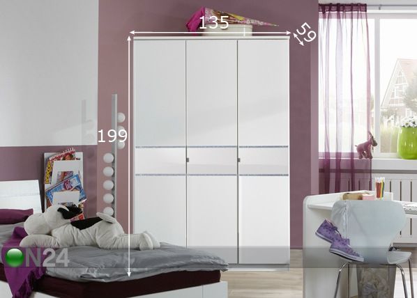 Riidekapp Nightlight mõõdud