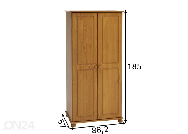 Riidekapp Richmond 301 mõõdud