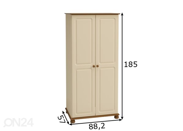 Riidekapp Richmond 301 mõõdud