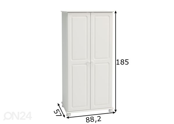 Riidekapp Richmond 301 mõõdud