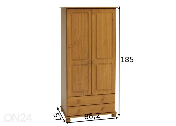 Riidekapp Richmond 316 mõõdud