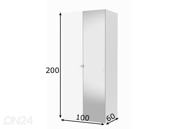 Riidekapp Save h200 cm mõõdud
