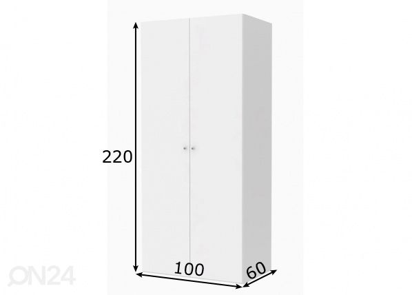 Riidekapp Save h220 cm mõõdud