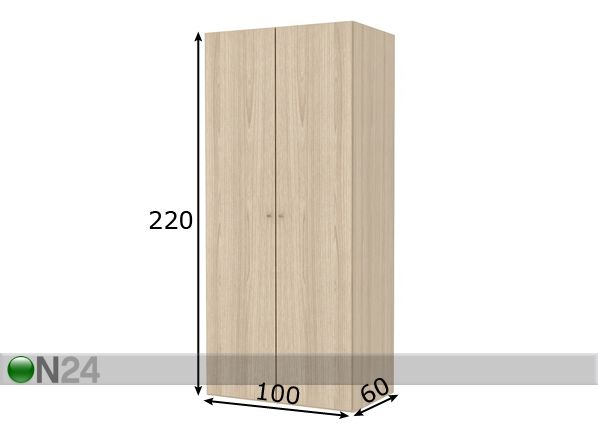 Riidekapp Save h220 cm mõõdud