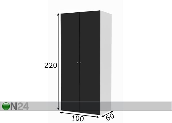 Riidekapp Save h220 cm mõõdud