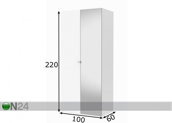 Riidekapp Save h220 cm mõõdud