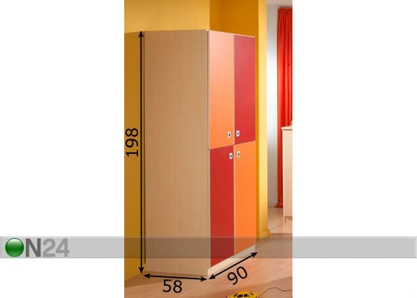 Riidekapp Sunny mõõdud