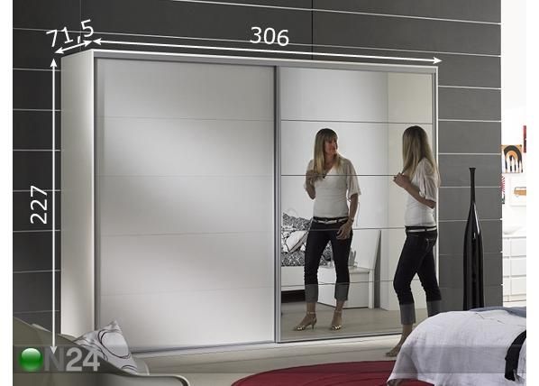 Riidekapp Supreme 75600/21 mõõdud