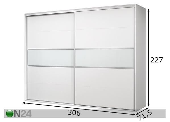 Riidekapp Supreme 75600/23 mõõdud