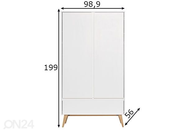 Riidekapp Swing mõõdud
