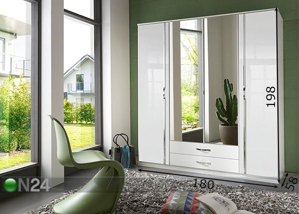 Riidekapp Trio 180 cm mõõdud